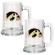 Iowa Hawkeyes NCAA 2pc 15oz Glass Tankard Set by Great American Products