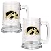 Iowa Hawkeyes NCAA 2pc 15oz Glass Tankard Set by Great American Products