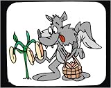 Decorated Mouse Pad with basket, wolf, dogs, hot, picking
