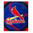 Saint Louis Cardinals Light Weight Fleece MLB Blanket (Flashball Series) (50x60")"