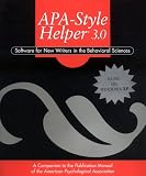 APA Style Helper 3.0: Software for New Writers in the Behavioral Sciences (CD-ROM, Individual Version)