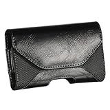Executive High Quality Black Leather Horizontal Envelope Pouch Carry Case M ....