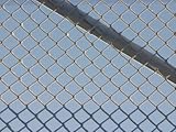 IMAGE OF Pattern on Chain Link Fence Covered in Ice and Snow Stretched Canvas Poster Print, 30x40