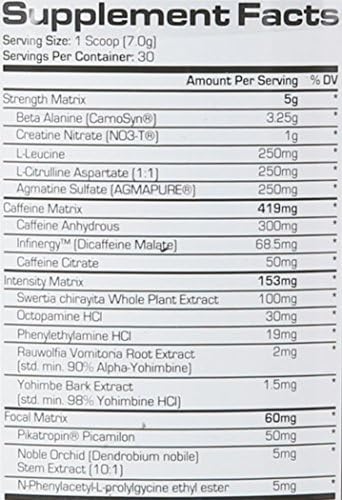 ProSupps USA Hyde V2, Blue Razz, 7.4 Ounce (Pack of 6)