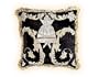 Black - Decorative cushion cover or throw pillow from India
