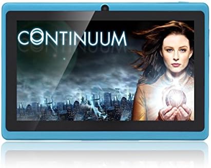JYJ 7 Inch Android 4.4 KitKat Google Tablet PC Quad Core 8GB Allwinner A33 Cortex A7 Dual Camera 10 Point Capacitive 1.6GHz DDR3 512M Mali400MP2 WIFI Azure