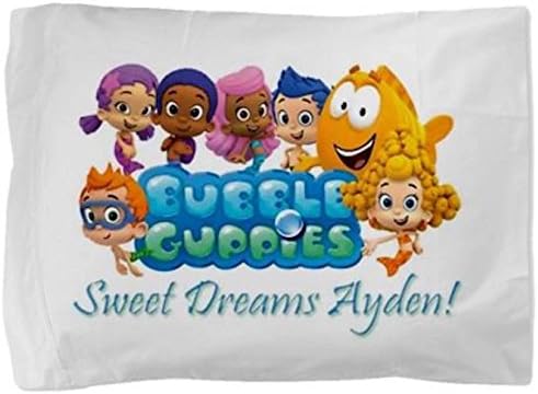 Bubble Guppies Personalized Pillowcase Kids Childs Toddler Boy Girl Pillow Case Bedding Bedroom Decor (2)