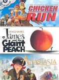 Review Triple - Family  / Chicken Run/James and the Giant Peach/Anastasia