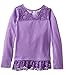 Disney Girls' Frozen Anna and Elsa Long Sleeve Top