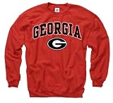 Georgia Bulldogs Red Perennial II Crewneck Sweatshirt