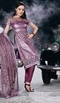 Designer Shimmer Net with Ari Work Unstitched Salwar Kameez - 15007B