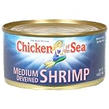 Chicken Of Sea Medium Deveined Shrimp, 4-Ounce Can (Pack of 4)