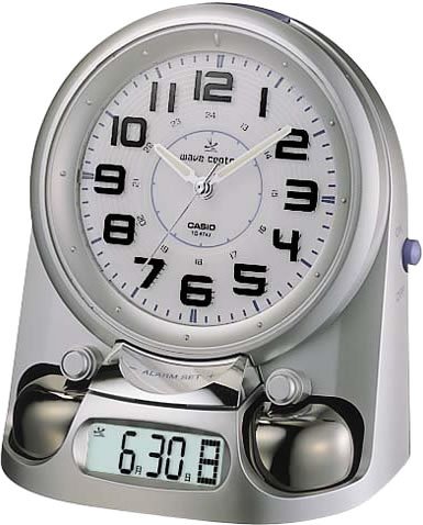 CASIO wave ceptor 電波クロック TQ-674AJ-8AJF アナログタイプ （福島・九州両局対応） カレンダー表示