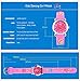 Kids Outdoor Sports Quartz Analog Waterproof Children Wrist Dress Watch with Unusual 3D Dancing Ballet Silicone Band for Girls - Pink