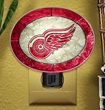 Art Glass Nightlight - Red Wings (4.25 x 4.25 x 16.5)