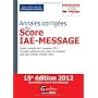Annales corrig�es du Score IAE-Message 2012 : Suje&hellip de Arnaud Thauvron