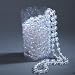 15' Ice Palace Clear Iridescent Beaded Christmas Garland