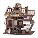 WOOD WAGON WHEEL RESTAURANT BIRDHOUSE WOODEN BIRD HOUSE
