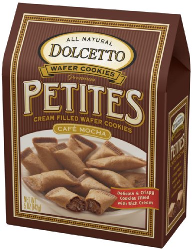Dolcetto Wafer Petites, Cafe Mocha, 5-Ounce Boxes (Pack of 12)