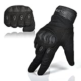 Freetoo Men's Hard Knuckle Full Finger Military Gear Tactical Gloves,XXL,Black Fullfinger