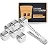 Kollea 8PCS Stainless Steel Chilling Reusable Ice Cubes for Whiskey Wine