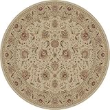 IMAGE OF Tayse Area Rug: Empire 2532 Ivory Round 8'