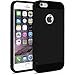 iPhone 6S Plus Case, iPhone 6 Plus Case, MagicMobile Hybrid Hard Protective Slim Durable Case for Apple iPhone 6S Plus / 6 Plus (5.5') Dual Layer [TPU + Hard PC] Armor Cute Cover - Black - Black