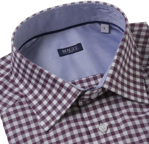 Magee Men's Check Shirt - Steve Purple S