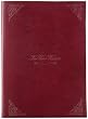 Burgundy Faux Leather Wine Journal, Steamed Off Label Area, Embossed, 7x10"