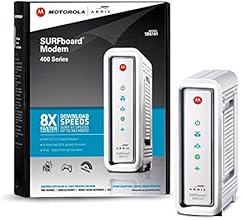 ARRIS / Motorola SurfBoard SB6141 DOCSIS 3.0 Cable Modem - Retail Packaging - White