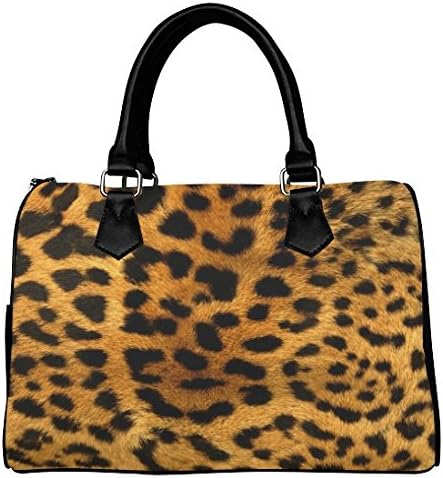 iHomeStore Custom Animal Print Leather Canvas Handbag /Tote Bag /Shoulder Bag for Women(Twin Sides)