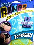 Googly Bands 12 Pieces Glow in the Dark ~ FootprintsIMAGE