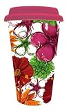 Floral Splash Double Wall Travel Mug