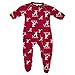 NCAA Alabama Crimson Tide Newborn & Infant Raglan Zip Up Coverall, Victory Red, 6-9 Months