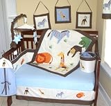 Nursery-To-Go 10-Piece Crib Set in It's a Jungle Out There