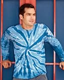 Gildan Tie-Dyes Adult One-Color Long-Sleeve Pinwheel T-Shirt. 89