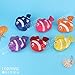Lynnwang Design Reusable Fish Shopping Tote Bag for Kids, Pack of 6