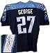 Eddie George Tennessee Titans Autographed Jersey