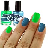 NFL Seattle Seahawks Two-Pack Team Colored Nail Polish at Amazon.com