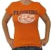 Florida Gators Womens Overdyed Chest Seam Orange T-Shirt by Step Ahead