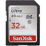 SanDisk SDSDUN-032G-FFP Ultra SDHC 32GB UHS-I Class 10 Speicherkarte bis zu 40MB/Sek. lesen [Amazon Frustfreie Verpackung]