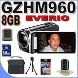 JVC GZHM960BUS GZHM960 Camcorder with 10x Optical Zoom and 3.5-Inch LCD Screen (Black) Accessory Saver 8GB Bundle JVC GZHM960BUS GZHM960 Camcorder with 10x Optical Zoom and 3.5-Inch LCD Screen (Black) Accessory Saver 8GB Bundle
