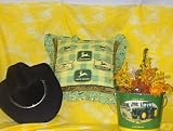 John deere logos 16" throw pillow