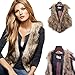 Merryfun Women's Artificial Fur Fleece Fashion Outwear Vests with Hook