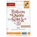 DCWV Run-On Quote Cardstock Pad - Love
