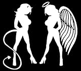 Skin Angel Devil Girl Sticker (Decal) #3 - 9"
