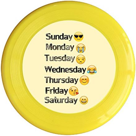 HYRONE Geek Emoij Face Week 150g Yellow Toys Flying Disc