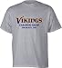 Minnesota Vikings Gray Trenches Training Camp T-Shirt - X-Large