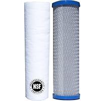 Watts Premier 560088 Lead, Cyst, VOC Carbon Block Two Stage Replacement Filter Pack