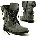 New Army Military Combat Worker Flat Zip Boots Sz 3-8